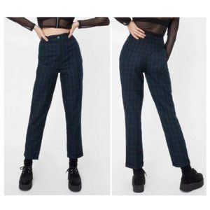 Nasty Gal | NWT "Don't Check Up On Me" high-waisted, tartan pants - size 4/6